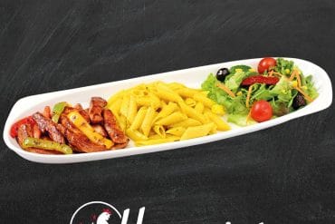 BBQ Chicken – halal Hähnchen mit Barbecue Soße und Paprika, Henpoint Ulm
