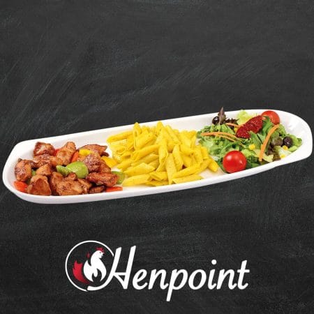 Gourmet Chicken – halal Hähnchen mit Champignons und Paprika, Henpoint Ulm
